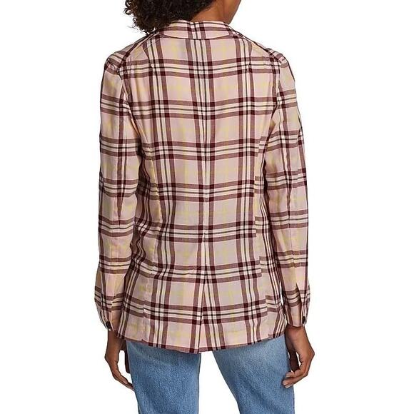 Rag & Bone Margot Single-Breasted Plaid Blazer Size 2 NWOT - Picture 4 of 8